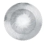 image of Nachtmann N89993 - 12 5/8" Round Charger Plate Crystal Glass Samba Finish Dishwasher Safe - 8/Case