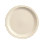 image of Libbey NR-5 China Plate – 5.5" Round Stoneware, Cream White Kingsmen Finish, Narrow Rim - 36/Case