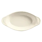 image of Libbey OAG-15-WW Welsh Rarebit Dish, 15 oz (10.9" x 1.5"), White Ovenware Ultima® Finish - 24/Case