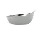 image of Libbey PB-1 Pyramid Bowl – 3.5" Dia x 1.75" H, 3.5 oz 0.11qt, Stainless Steel, Interior – 12/Case