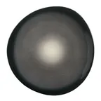 image of Reserve by Libbey PEB-5-O – 8.375" Free‑Form Porcelain Plate, Obsidian Gloss Finish, 12/Case