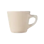 image of Libbey PWC-1 China Cup – 7 oz Tall Rolled Edge Stoneware, Cream White, 3" H x 4-3/8" D - 36/Case