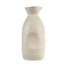 image of Libbey RS-9 Miyagi Sake Bottle - 11 Oz Ceramic Off‑White, Ribbed, 6‑1/8" H x 2‑3/4" D - 12/Case