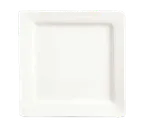 image of Libbey SL-114 Micro Plate, 4" Square Porcelain, Ultra Bright White Slate Finish - 36/Case