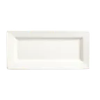 image of Libbey SL-21 China Plate – 11" x 5" Rectangular Porcelain Ultra Bright White Slate™ - 1/Case