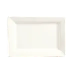 image of Libbey SL-27 Rectangular China Plate, 11" x 7", Ultra Bright White Porcelain - 12/Case