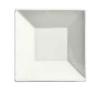 image of Libbey SL-31 - Square China Saucer 5" Diameter, White Slate Porcelain, 2-1/4" Well Ring - 36/Case