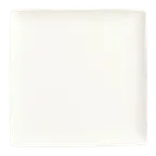 image of Libbey SL-40C - 12" Square China Plate, Ultra Bright White Porcelain, Slate™ Coupe Rim - 6/Case