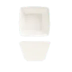 image of Libbey SL-8 Bouillon Cups - 8 oz Square Porcelain, 3"5/8" x 2"1/8" White Slate Finish - 36/Case