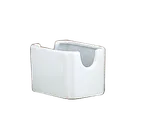 image of Libbey SPH-716-W - Porcelain Sugar Packet Holder, Bright White, 3" L x 2-3/8" W x 2-5/8" H, Chef's Selection II