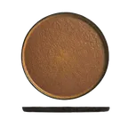 image of Libbey STB-10 Round Ceramic China Tray, 10" Diameter, Brown Speckled Finish, 12/Case