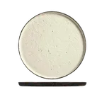 image of Libbey STW-10 China Tray – 10‑3/4" Round Ceramic, White Speckled Finish, Los Ranchos - 12/Case