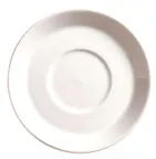 image of Libbey SYW-5 Espresso Saucer, 4-3/4" Diameter, 2" Well, Bright White Round China - 36/Case