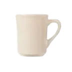 image of Libbey TM-8-W - 8.5 oz White Ceramic Mug, Tiara Ultima Finish, 4" H x 3-1/8" T x 2-1/8" D - 36/Case