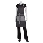 image of Chef Works AB034-BLK-0 Bib Apron, 34"L x 30"W, Adjustable Neck Buckle, Black 100% Cotton Denim