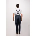 image of Chef Works ABN01-BLU-0 Largo Bib Apron, 31"L x 38"W, Adjustable Neck Strap, Poly/Cotton, Blue
