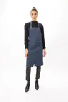 image of Chef Works ABN05-BLU-0 Brio Bib Apron, 34"L x 33"W, Adjustable Neck Strap, Poly/Cotton, Blue