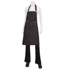image of Chef Works ABWT051-BNB-0 Bib Apron, 34"L x 30"W, 100% Cotton Denim, Adjustable Neck Strap, Double Front Pockets