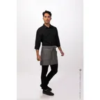 image of Chef Works AHN07-BLK-0 Waist Apron, 16"L X 38"W, 4 Pockets, Poly/Cotton, Black - 1/Case