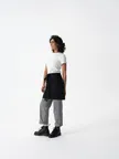image of Chef Works AHN11-BLK-0 Unisex Waist Apron, 36" Long, 22" Wide, 100% Cotton, Black