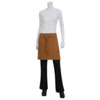 image of Chef Works AHWKV013-NTM-0 - 19"L x 31"W Waist Apron, 100% Cotton, Nutmeg, 2 Pockets
