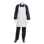 image of Chef Works APKDC-WHT-0 Bib Apron, 33"L x 27.5"W, White, 65/35 Poly/Cotton