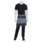 image of Chef Works AW046-IBL-0 - 19"L X 28.5"W Indigo Blue 100% Cotton Denim Waist Apron - 1/Case