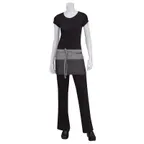 image of Chef Works AW047-BLK-0 - Black 12"L X 23"W Cotton Denim Waist Apron