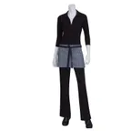 image of Chef Works AW050-IBL-0 Waist Apron, 12"L x 23"W, Poly/Cotton, Indigo Blue, 3 Pockets
