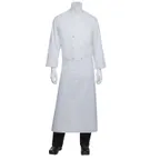 image of Chef Works B4-WHT-0 Waist Apron, 33"L X 27.5"W, 4-Way Reversible, White, Poly/Cotton