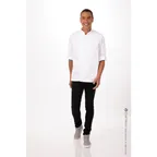 image of Chef Works BCLZ008-WHT-6XL Men'S Hartford Chef Coat, White, 6XL, Poly/Cotton