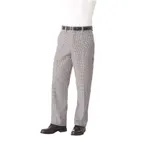 image of Chef Works BWCP-000-46 Chef Pants, Size 46, 65/35 Black/White Classic Fit - 1/Case