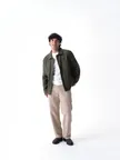 image of Chef Works CEL01-OLI-XL Chore Coat, XL Olive Green, 100% Cotton, Long Sleeve, Button Front, Pockets