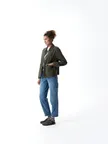 image of Chef Works CEL01W-OLI-3XL - Women's Chore Coat, 3XL Olive, 100% Cotton, Long Sleeve, 4 Hip Pockets
