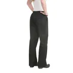 image of Chef Works CPWO-BLK-L Women’s Cargo Pants, Large Black, 65/35 Poly/Cotton, Elastic Waistband, Relaxed Fit, Velcro‑Flap Pocket, Front & Back Pockets