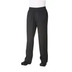 image of Chef Works CVBP-BLK-2XL Chef Pants, 2XL Black, 65/35 PolyCotton, Cool Vent, Waistband, Fly, Pockets