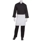 image of Chef Works F28-WHT-0 Waist Apron, 19"L X 27.5"W, Poly/Cotton, White - 1/Case