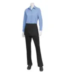 image of Chef Works FREV-BLK-0 - Black Poly/Cotton Waist Apron, 11.75"L x 21"W, 3 Pockets - 1/Case