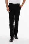 image of Chef Works PEC02-BLK-38 Stretch Chef Pants, Fit, Size 38", Black, Poly/Cotton Blend, Waistband