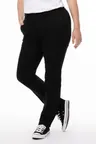 image of Chef Works PEC02W-BLK-18 Fit Chef Pants, Black Size 18, Stretch Fabric, Pockets, Zipper Jet Pocket