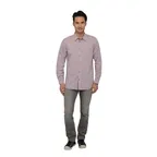 image of Chef Works SHC05-CHP-2XL Men's Gingham Cook Shirt, Long Sleeve, Chili Pepper, 2XL, 65/35 Poly/Cotton