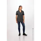 image of Chef Works SHC07W-BLK-S Women's Charleston Cook Shirt, Small, Black, Poly/Cotton, Short Sleeve