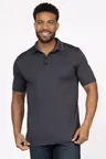 image of Chef Works Z650-IGY-2XL Men's Collared Polo Shirt, 2XLarge, 100% Polyester, Iron Gray
