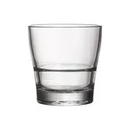 image of Libbey 1009460 - Old Fashioned Rocks Glass, 10 oz, Soda Lime, Dahlia, 3‑5/8" H x 3‑1/2" W - 12/Case