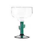 image of Libbey 3620JS - Cactus Margarita Glass, 16 Oz, Juniper Stem, Tempered, 6-1/4" H - 12/Case