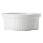 image of Libbey 840-901-101 China Souffle Dish, 10 oz, 4½" Dia x 2" H, Round White Porcelain - 24/Case