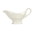 image of Reserve by Libbey 911190034 Sauce Boat, 6 Oz, 6"-1/8" L x 2"-1/2" W x 4" H, China, White - 12/Case