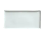 image of Libbey 911194481 Chef’s Selection Rectangular Tray, 13" x 6-3/4", Aluma White Porcelain - 12/Case