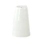 image of Schonwald 9304010 Salt Shaker, 2"-3/8" Porcelain, Continental White, 2" Height - 24/Case
