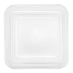 image of Schonwald 9442124-70411 Clear Square Plate Cover 4.9" x 4.9" x 1.1" PP Dishwasher Safe - 12/Case